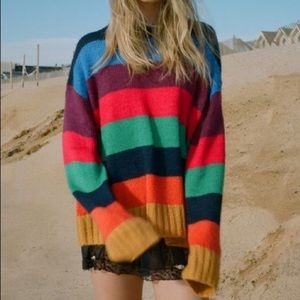 Uo bobby boyfriend striped sweater Clearance